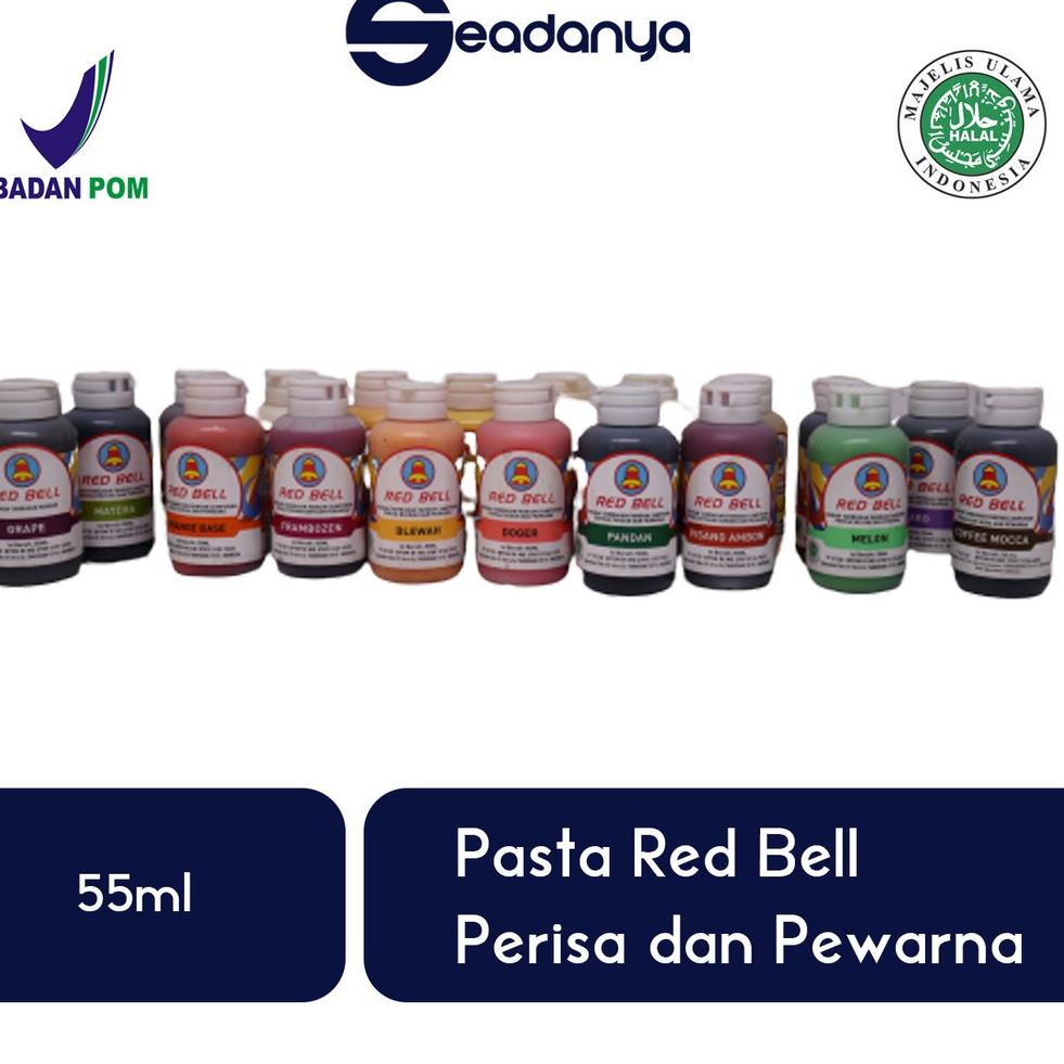 

⍗ Pasta Red Bell Semua Rasa - Perisa dan Pewarna - 55ml - Halal MUI & BPOM ル