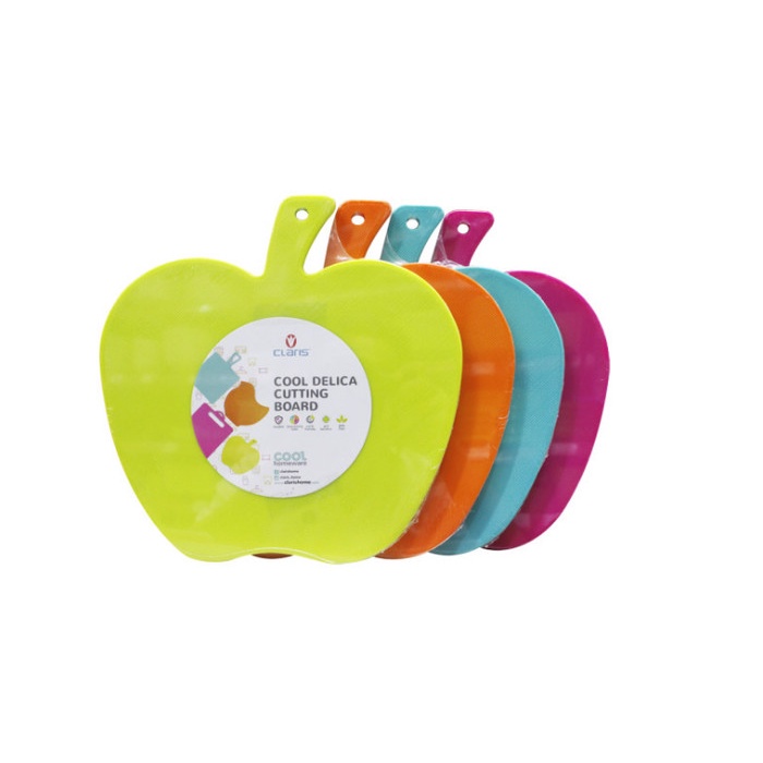 Claris Talenan Plastik Anti Bacterial Apple Delica Cutting Board 2408