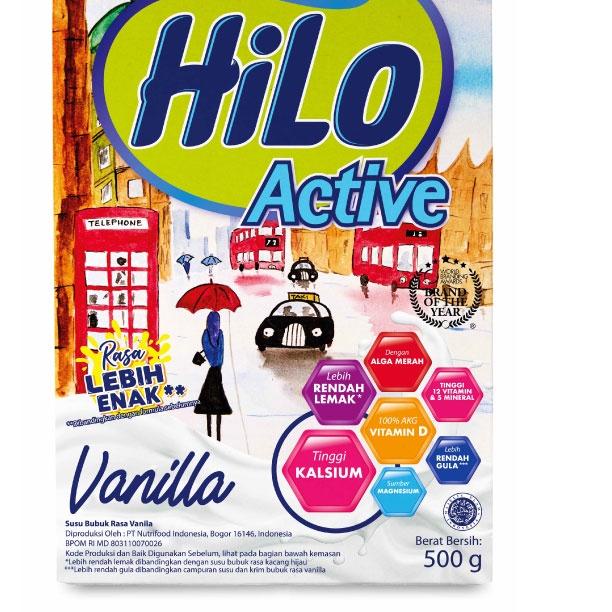 

SALE!!Hilo Active Vanilla 500 gram - Susu Tinggi Kalsium Rendah Lemak|KD8