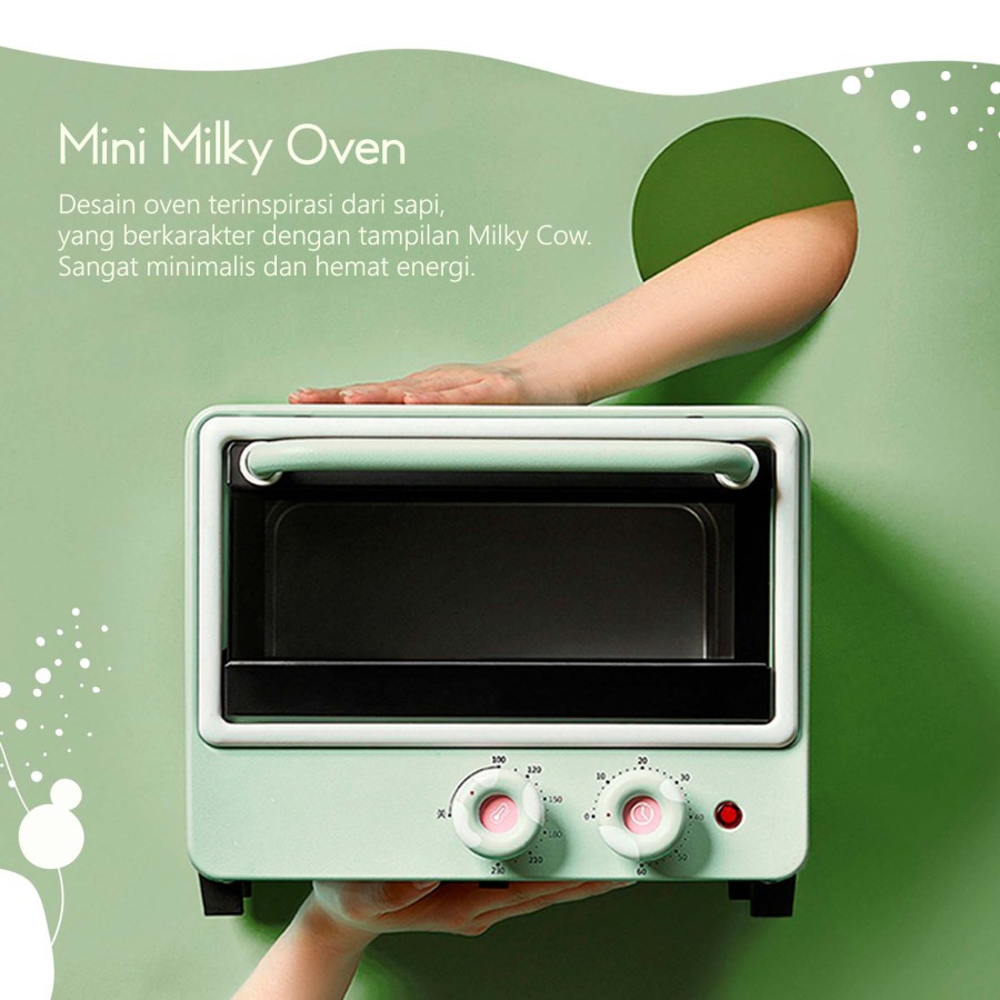 FLIFE  OV-10H / OV10H Mini Milky Oven 10 Liter - With Pemanas Stainless