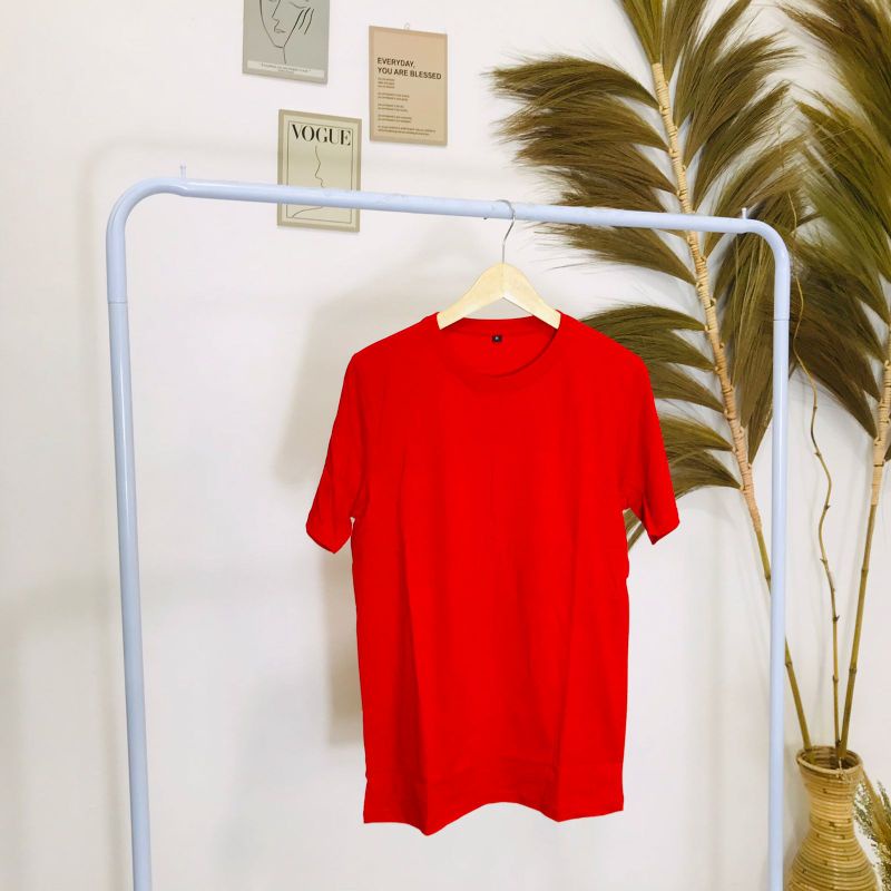 KAOS TERBARU POLOS LENGAN PENDEK KAOS PRIA / WANITA BAHAN COTTON COMBED 30S