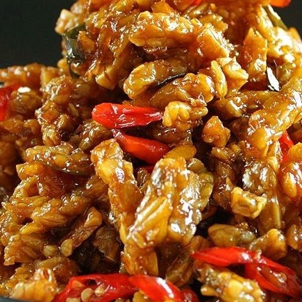 

Tempe orek kering pedas manis