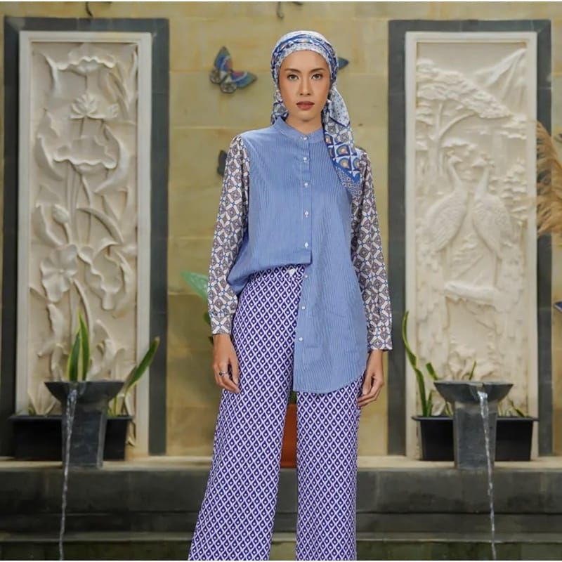 (NEW) Ifza shirt blue aleza label