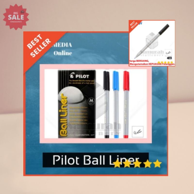 

Ballpoint Pilot Balliner 0.8 mm ECER(ORIGINAL PRODUK)