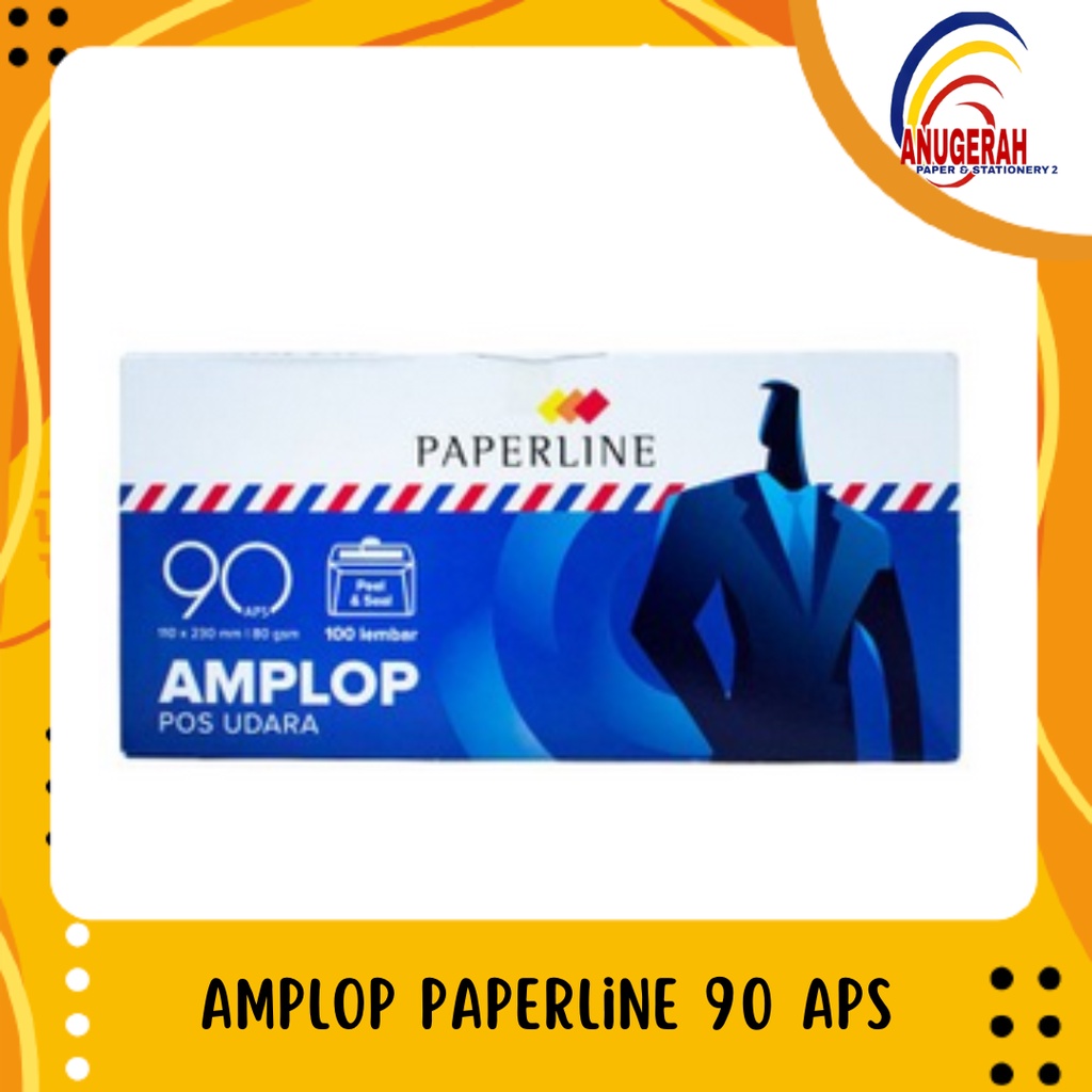 

AMPLOP PAPERLINE 90 APS/AIRMAIL/GARIS (PCS)