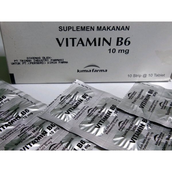 VITAMIN B6 10 MG kimia farma 1 strip