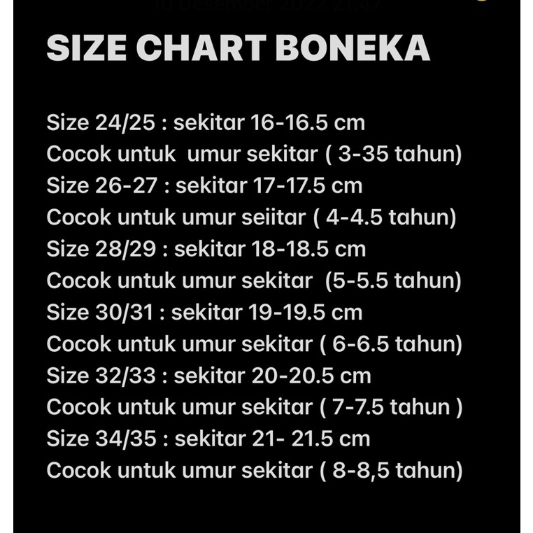 (Size 24-35) SANDAL BAIM WEDGES ANAK MOTIF BONEKA