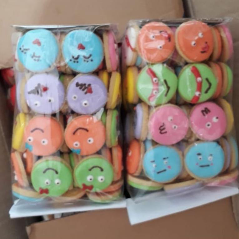 

[H-F5F] ✪] KUE KERING 500 GRAM cetak karakter kartun manis biskuit gambar warna warni anak gula renyah 1/2 kg-terviral