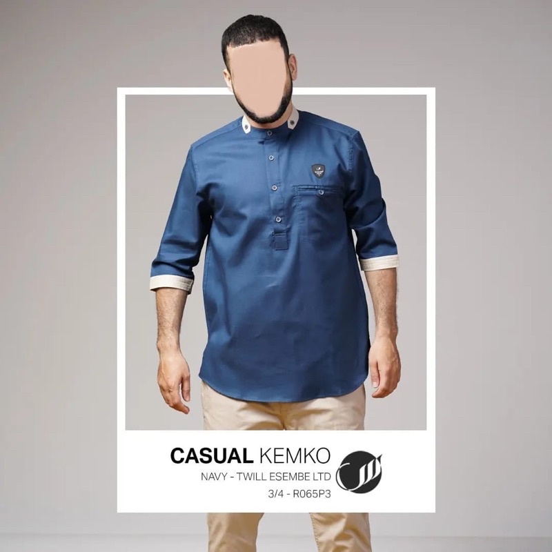Samase Casual Kemko 3/4, R-065P, Twill Esembe Ltd, Navy