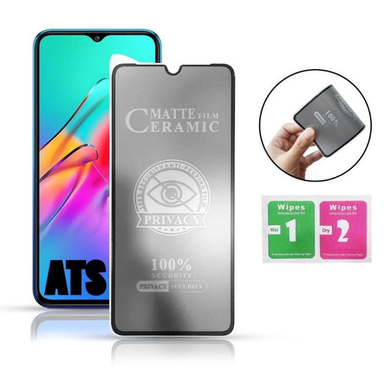 Tempered Glass Ceramic Spy SPY Samsung All Tipe Pelindung Layar Handphone Tipe Pengaman Depan Tipe Pelindung Layar Anti-Spy Merek Handphone Samsung