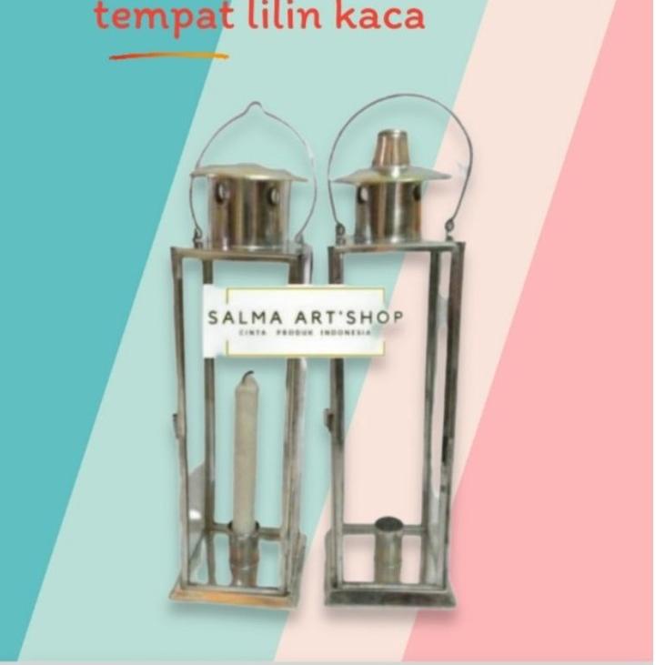 LANGSUNG ORDER 8035 Tempat Lilin Gantung kaca Antik/lentera lilin gantung ㊊