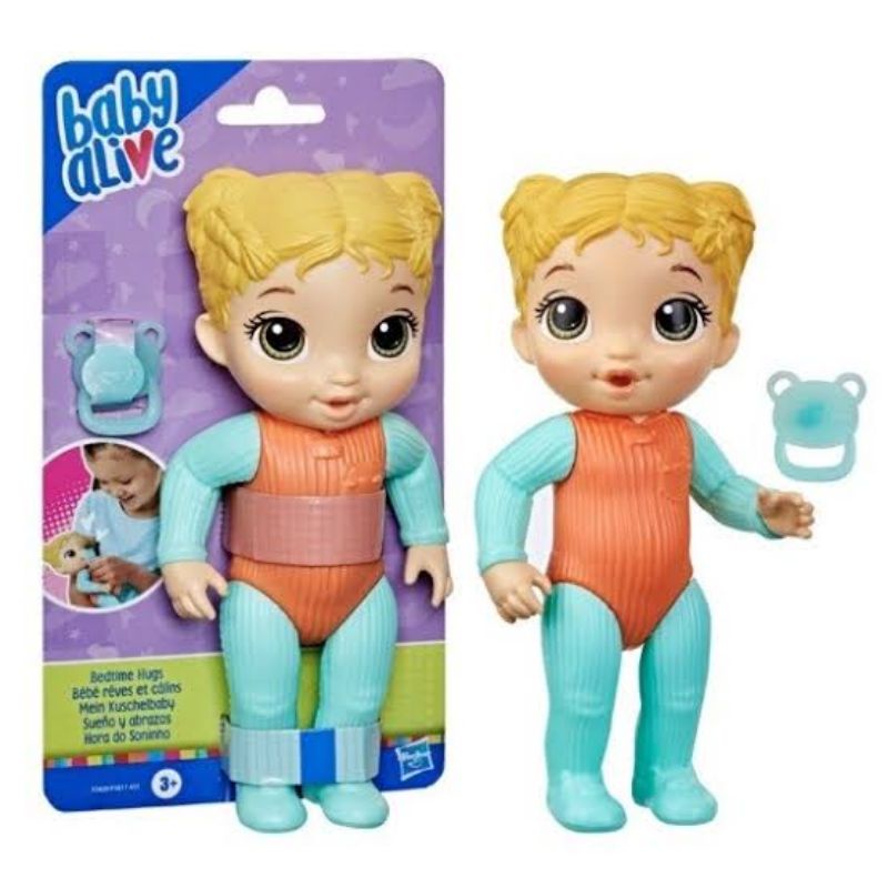 ori original hasbro baby alive BA bedtime hugs hug boneka doll bayi blonde hair rambut pirang mainan anak lovey perempuan girl girls toy toys hadiah kado ultah gift birthday present mua guek full one month