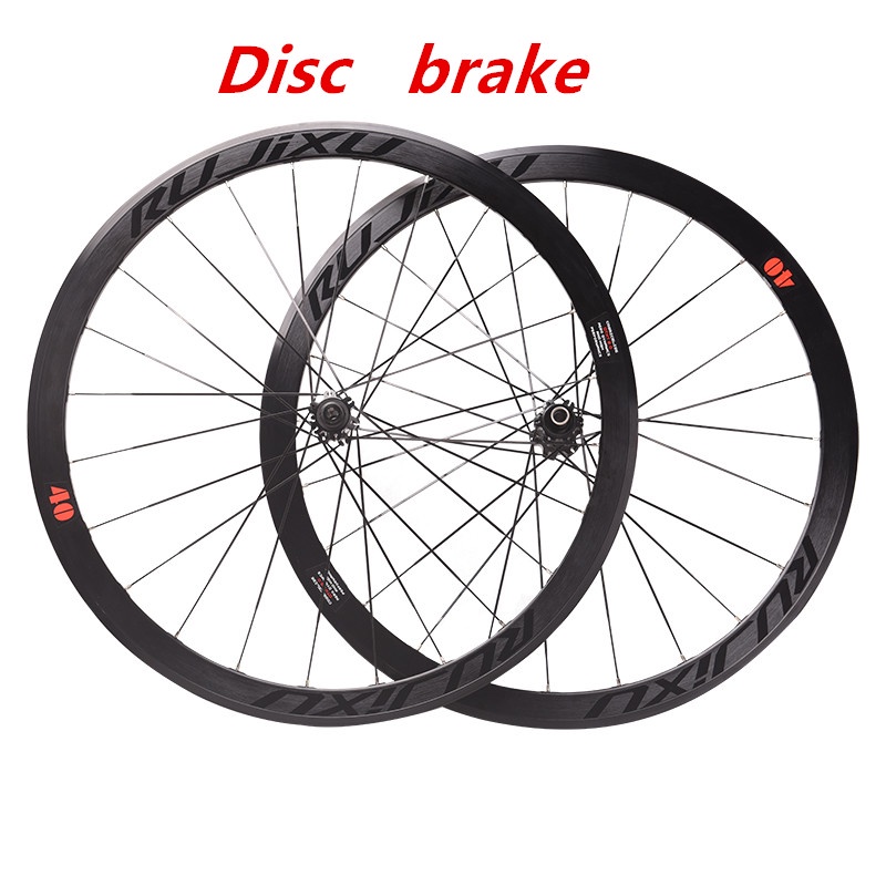 Bicycle Wheelset Rujixu 40MM Disc brake dan Rim brake 700C Road Bike
