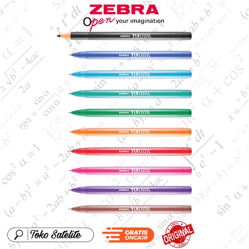 

Pulpen Zebra Penciltic Fineliner Warna Warni