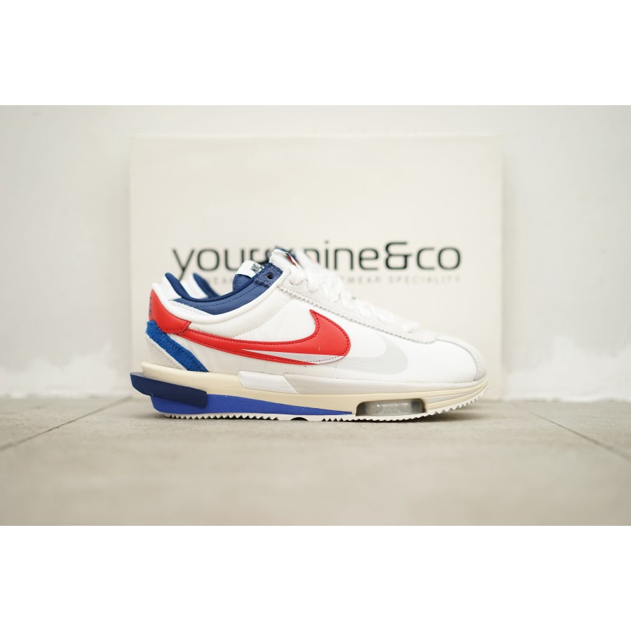 Nike Zoom Cortez x Sacai White / University Red