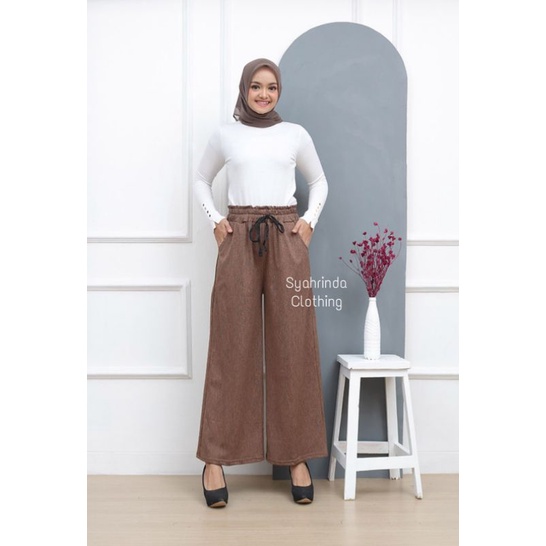 Celana Kulot Panjang Wanita Premium Knitt Import