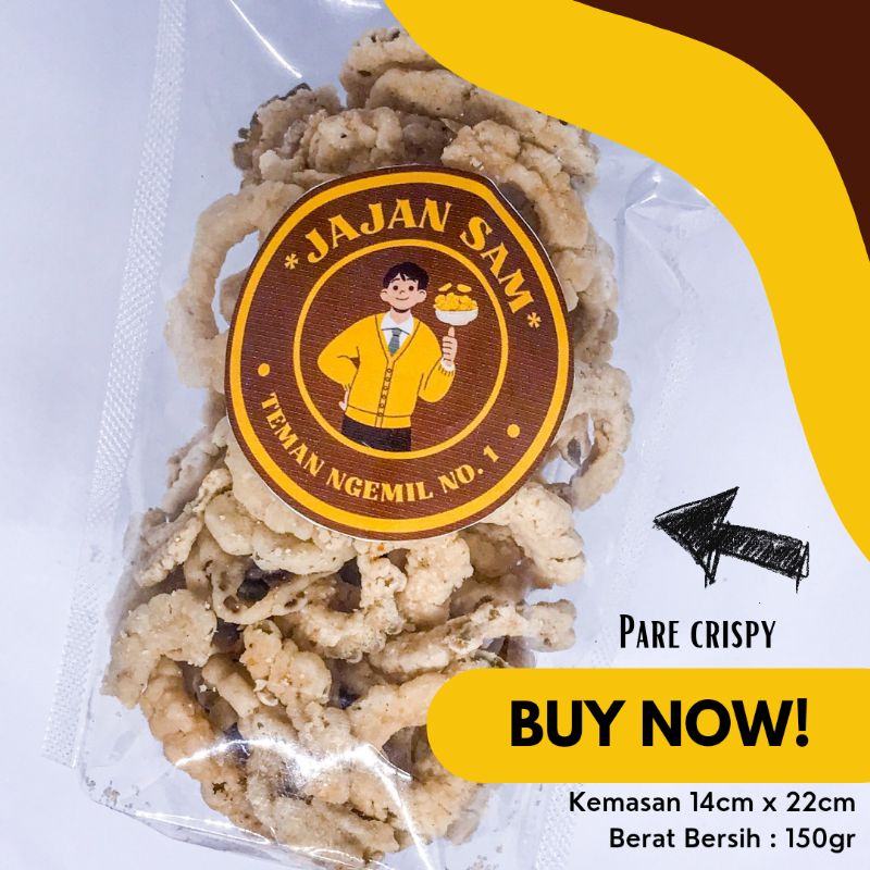 

PARE CRISPY 150gr | CAMILAN MURAH & ENAK | JAJAN SAM