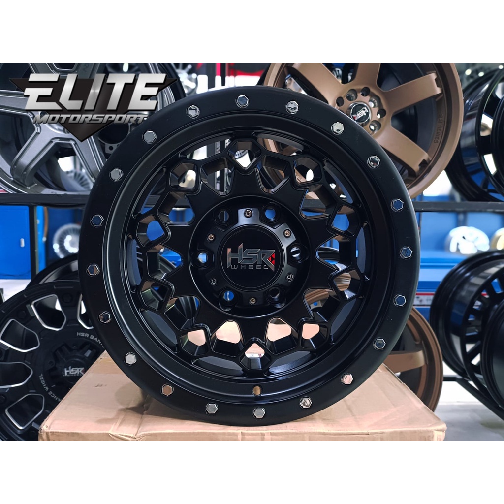 Velg HSR Untuk Mobil Blazer Hardtop Isuzu Velg BADAS Ring 16x8 Lubang 6