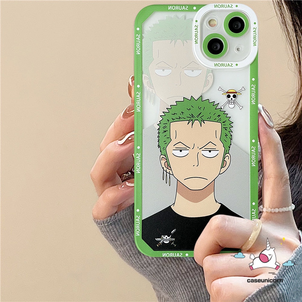 IPHONE Kompatibel Untuk Iphone14 11 13 12 Pro Max 6 6s 8 7 Plus XR X XS Max SE 2020Cartoon One Piece Zoro Luffy Angel Eyes Shockproof Soft TPU Case