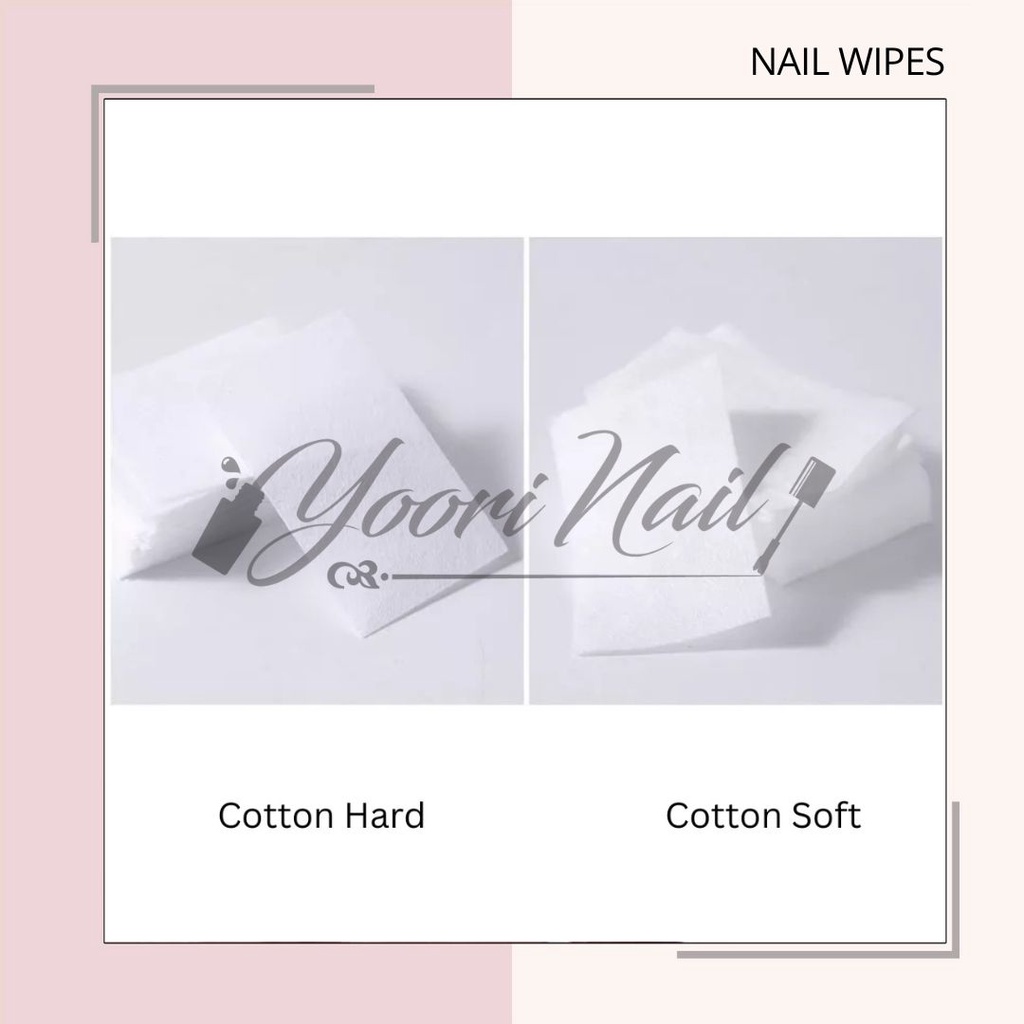 Nail Wipes Remover pads tissue nail wipe kapas kuku tisu nail polish gel polish