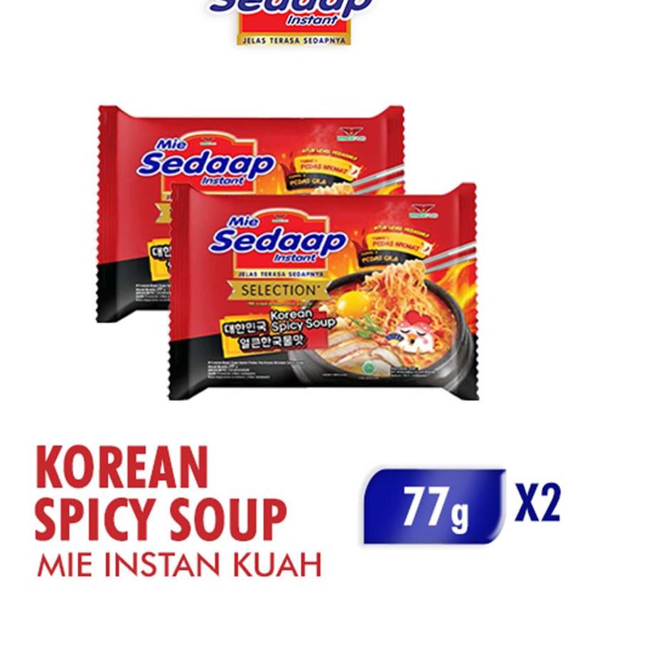 

゜ Sedaap Korean Spicy Soup 2 x 77 gr ㅄ