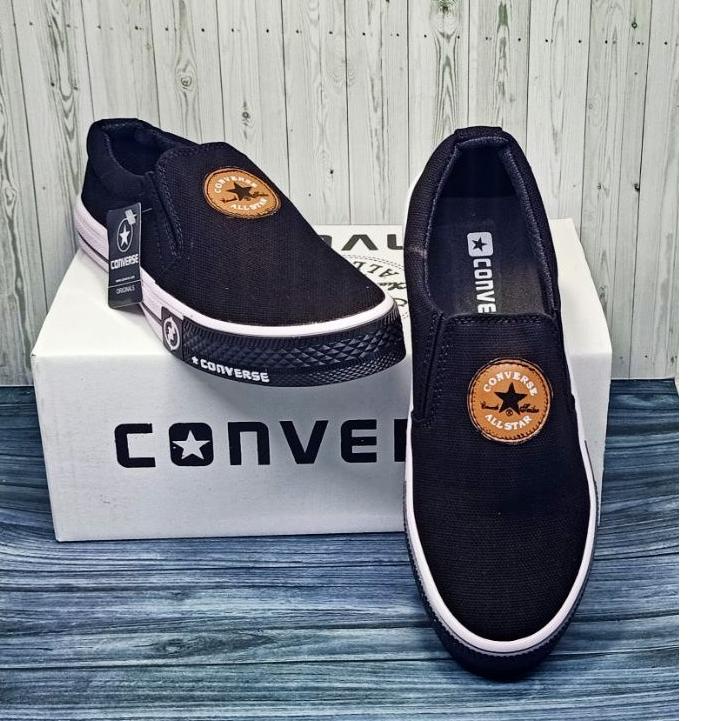 Sale Terbatas Converse slip on sepatu pria wanita kasual motif terkini/sepatu santai/size 36-43