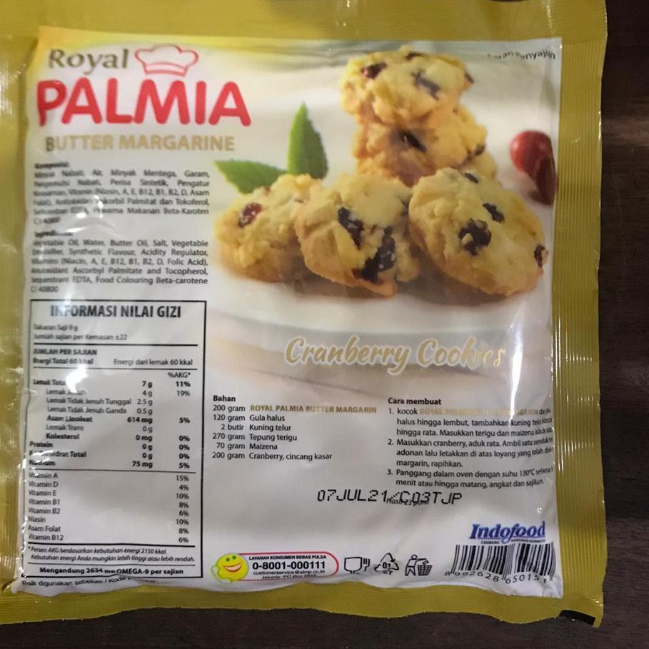 

✔️ Butter Margarine Royal Palmia 200gr - Palmia Butter 200gr