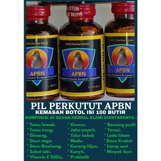 pil perkutut APBN isi 100 butir