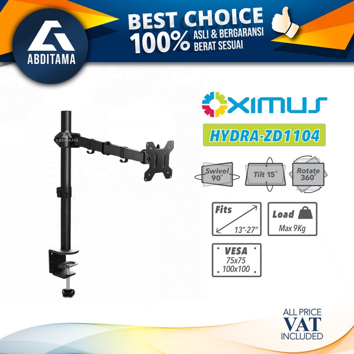 Bracket Bracket Meja Lcd Led Tv 1 Monitor 13" - 27" Oximus Hydra Zd1104