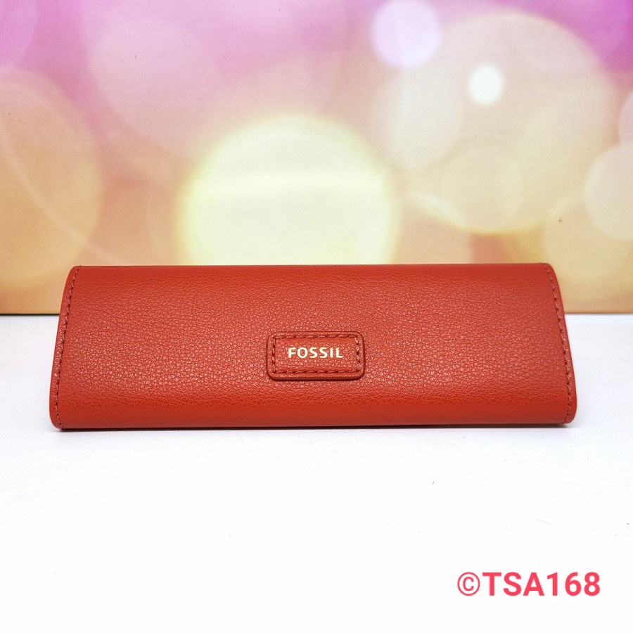 FOSSIL Sofia Sunglasses Case Genuine Red Merah Kotak Kacamata