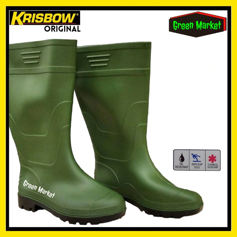 Krisbow Sepatu Boot PVC || Safety Boot Krisbow