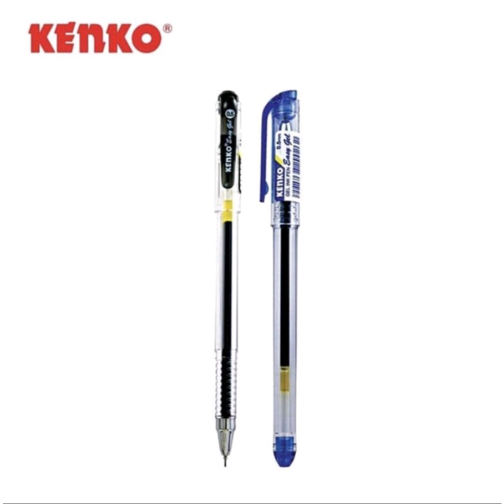 

Pulpen Hitam KE-100 /Easy Gel KENKO 0,5 / pcs
