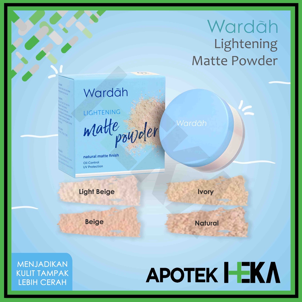 Wardah Lightening Matte Powder Natural Matte Finish 20 gr (SEMARANG)