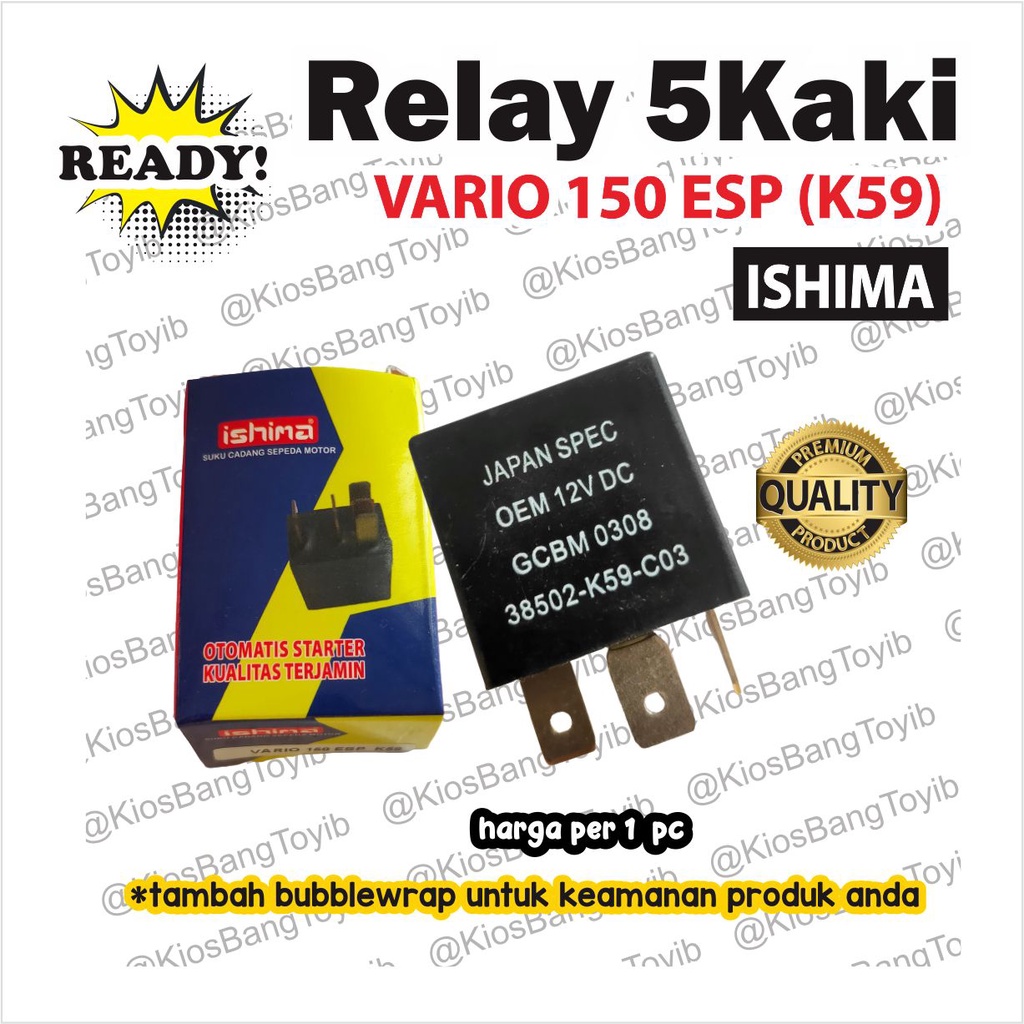 Relay Comp Power Starter Kaki 5 Honda VARIO 125 150 Esp K59 (ISHIMA)