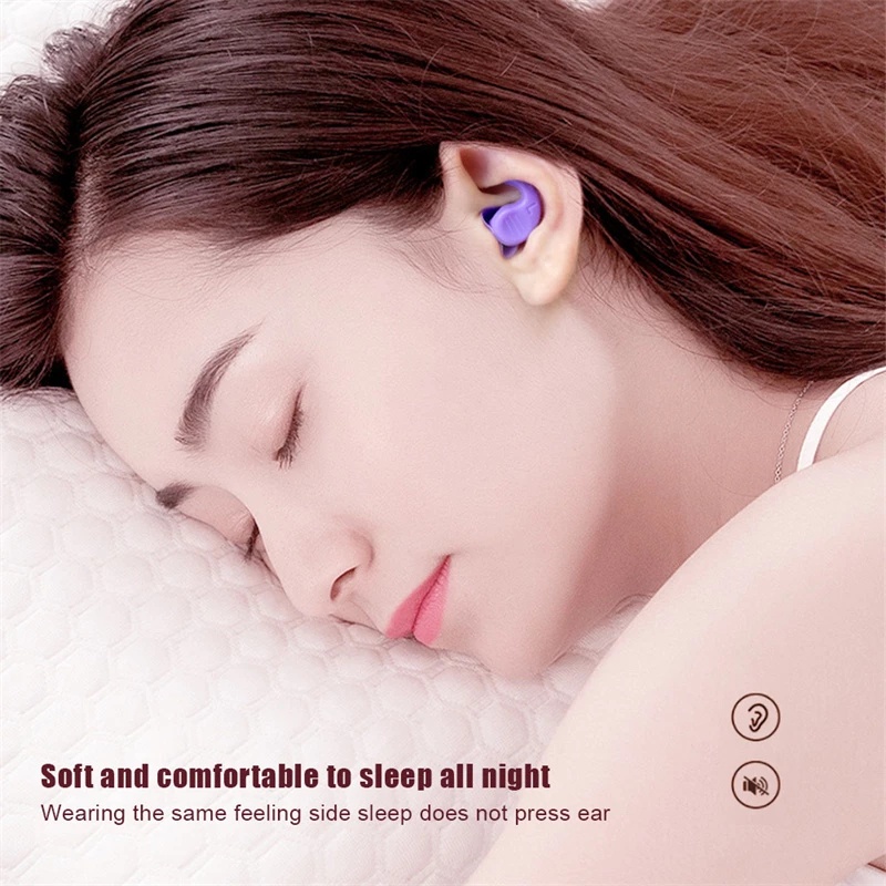 Penyumbat Telinga Tidur Silikon Lembut Premium Peredam Suara Pelindung Telinga Penyumbat Anti Bising Untuk Travel Penyumbat Telinga Bentuk Ikan Paus Lucu Kedap Suara Renang Waterproof Ear Plug