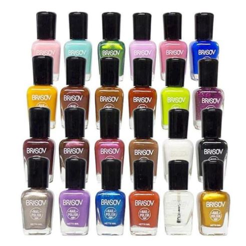 [SATUAN ] ^ KYRA ^ Brasov Kutek Warna Warni Color Glitter Cutex Nail Polish - Eceran per 1 Pcs