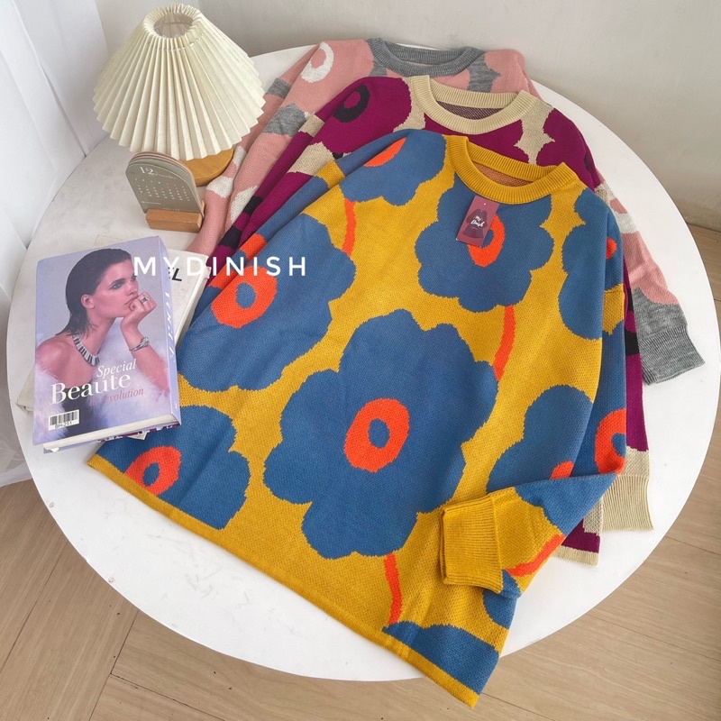 Arira Blouse - Atasan Blouse Wanita Motif Bunga