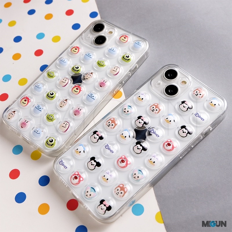 New! Mini Disney POP IT! - Fullcover Softcase for iPhone 11 11PRO 11PROMAX 12 13 PRO PROMAX XR XSMAX 14 14PLUS 14PRO 14PROMAX