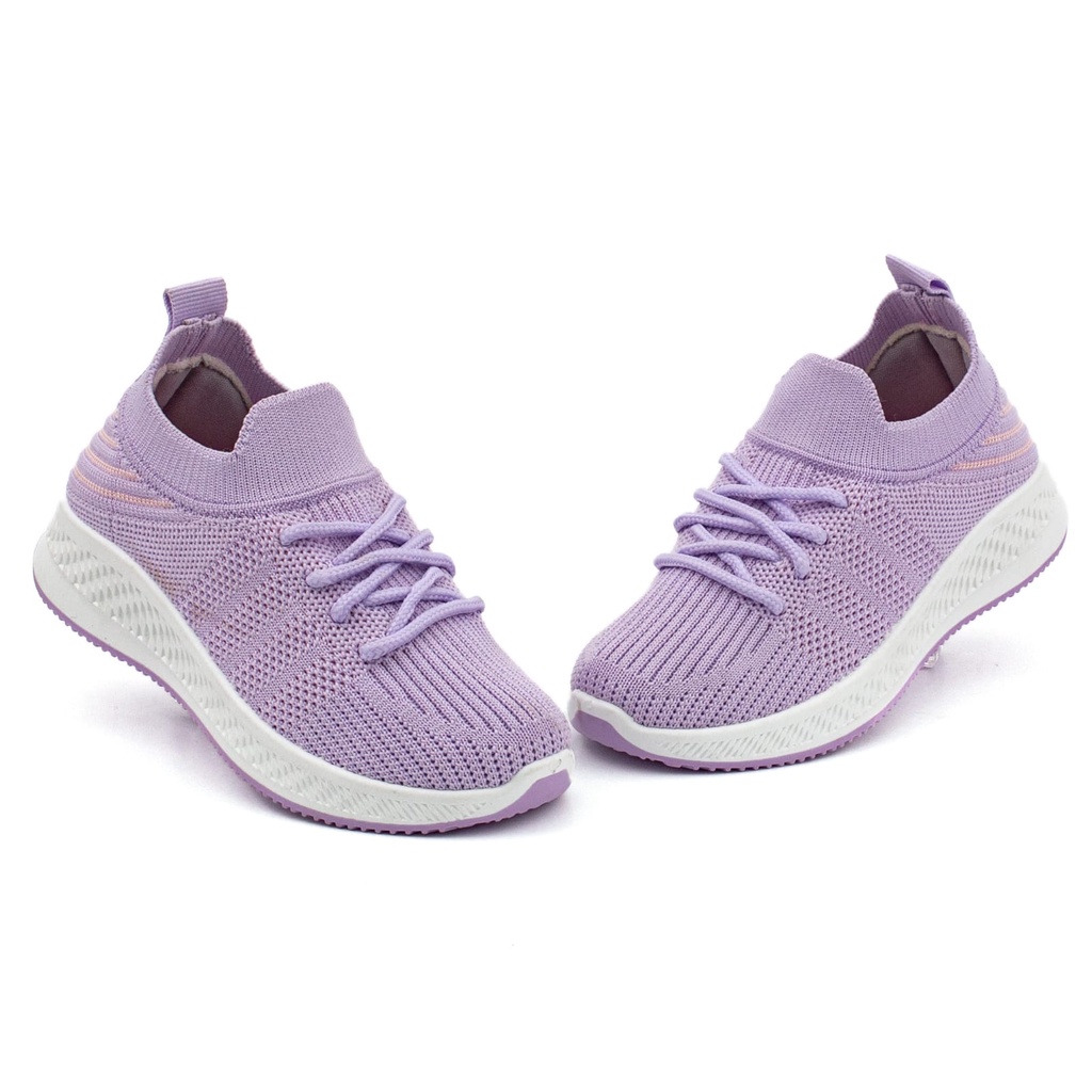 Sepatu Rajut Import /Anak Anak /Sepatu Casual Olahraga Premium Cewek Cowok Pakai Tali A1132