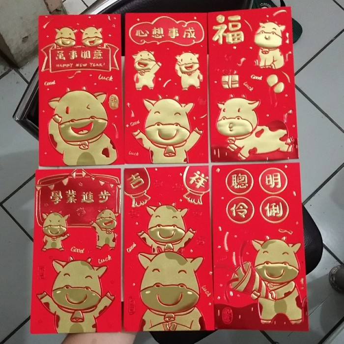 

{{{{{{] Kertas Angpao Imlek Kerbau Emas