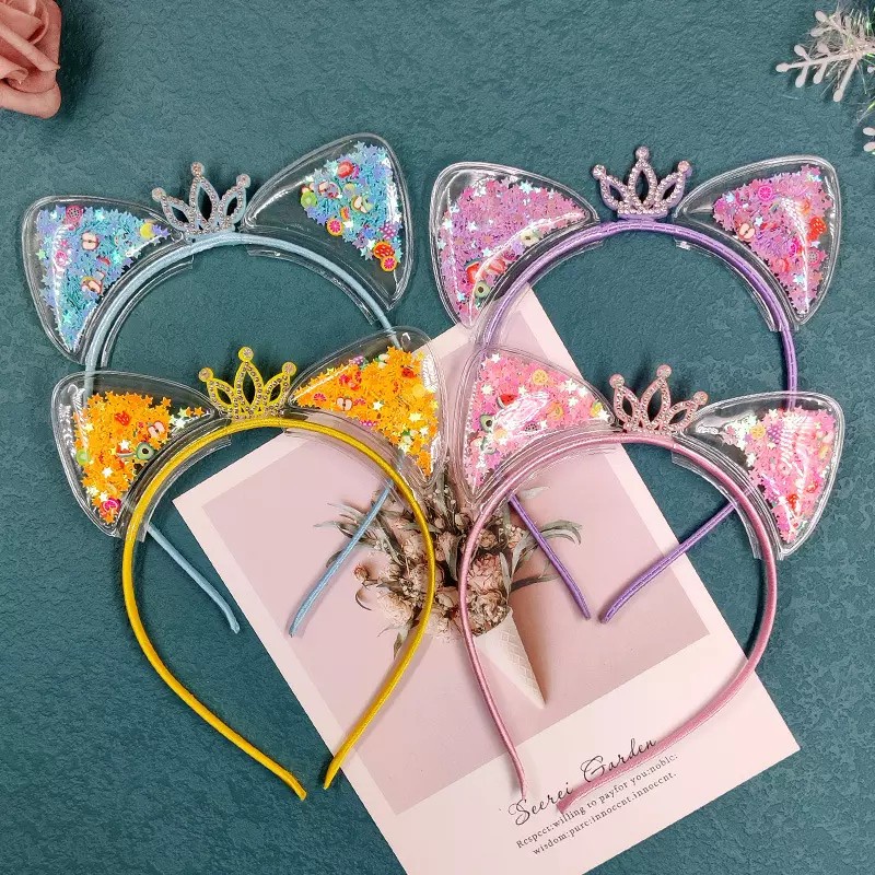 bando anak lucu bando kucing bando blink blink bando glitter premium