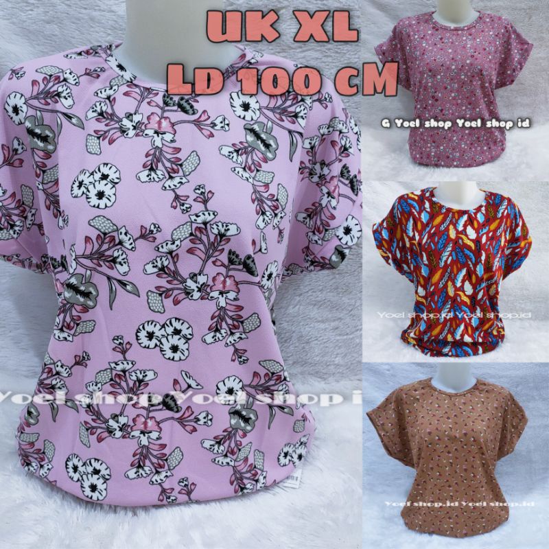 BAJU WANITA TERBARU UK XL LENGAN PENDEK VOXY