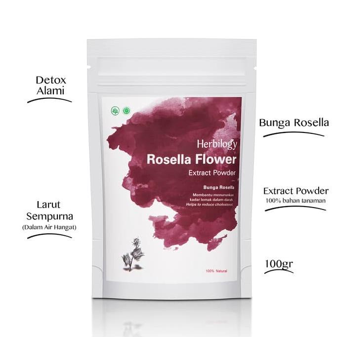 

Herbilogy - Rosella Flower Extract Powder 100Gr For Natural Detox