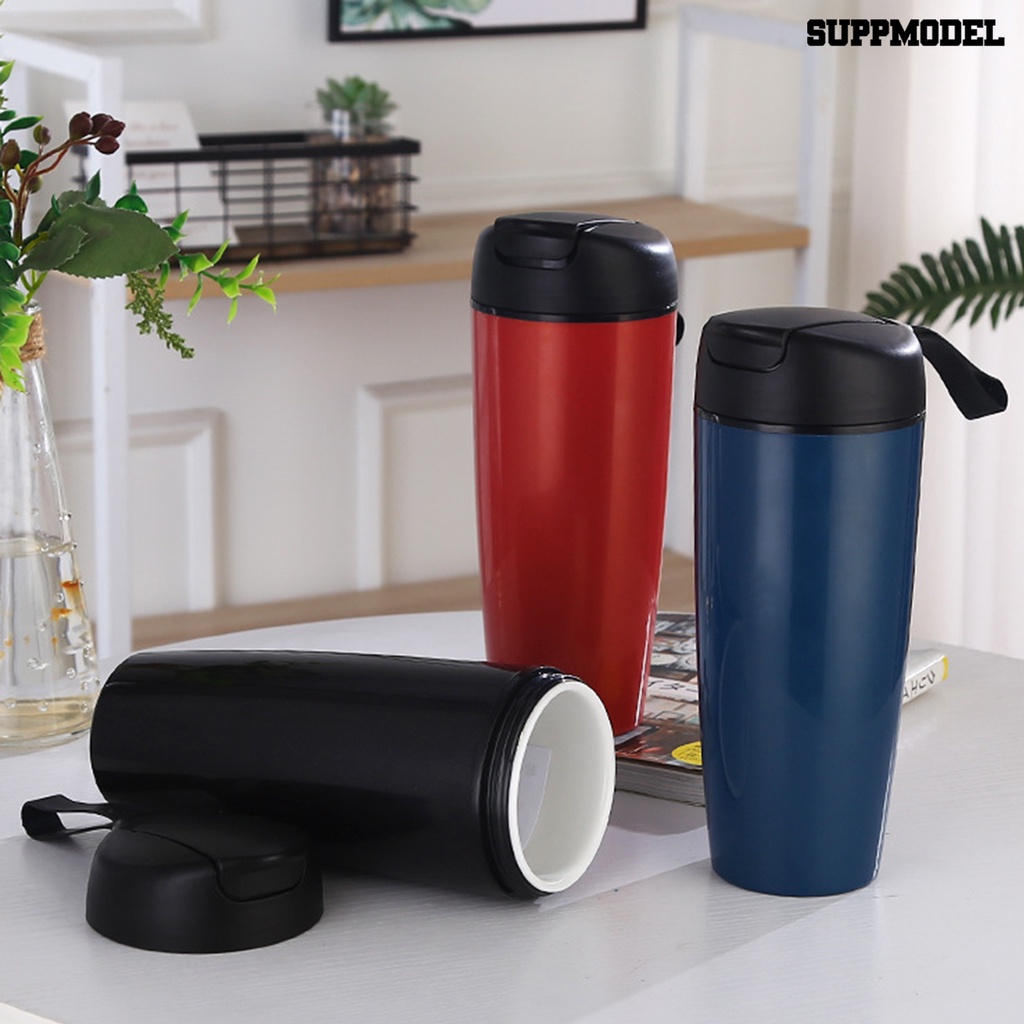 [Auto] 500ml Thermal Cup Tahan Karat Keramik Liner Stainless Steel Portable Termos Vakum Mobil Untuk Outdoor