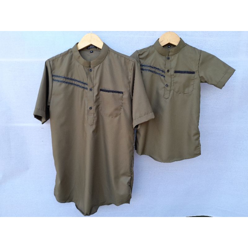 Baju Koko Kurta Couple Ayah Dan Anak Laki Laki