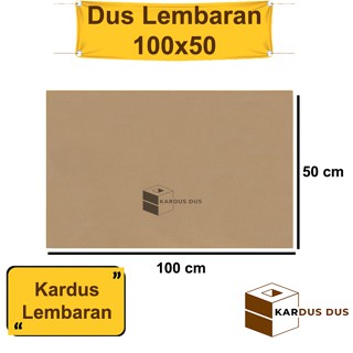 Jual Kardus Karton Lembaran Single Wall 100 X 50 Cm Sheet Polos, Dus ...