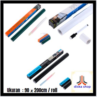 

STIKER PAPAN TULIS WHITEBOARD BLACKBOARD KAPUR STICKER 60 200 cm / roll