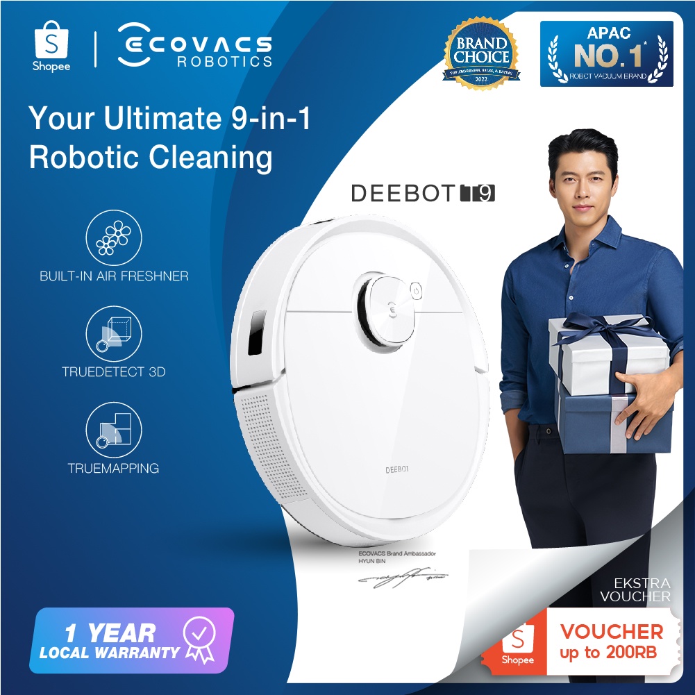 Jual Ecovacs DEEBOT T9 Robot Vacuum Cleaner Sapu Vacum Pel Vakum Mop