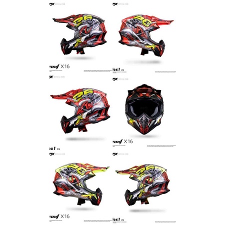 HELM JPX CROSS X16 FULL WARNA