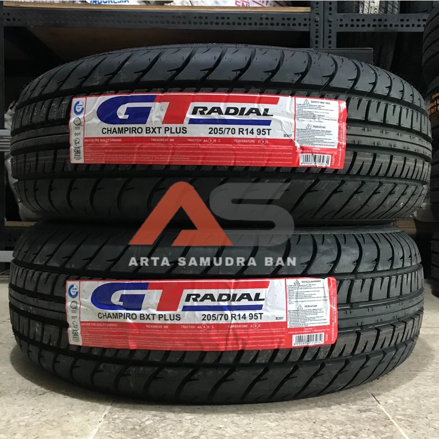 Ban GT Radial Gajah Tunggal Champiro BXT Plus 205 / 70 R 14 R14